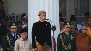 Presiden Jokowi memimpin upacara peringatan Hari Lahir Pancasila. Fotografer: Niken Purnamasari/detikcom