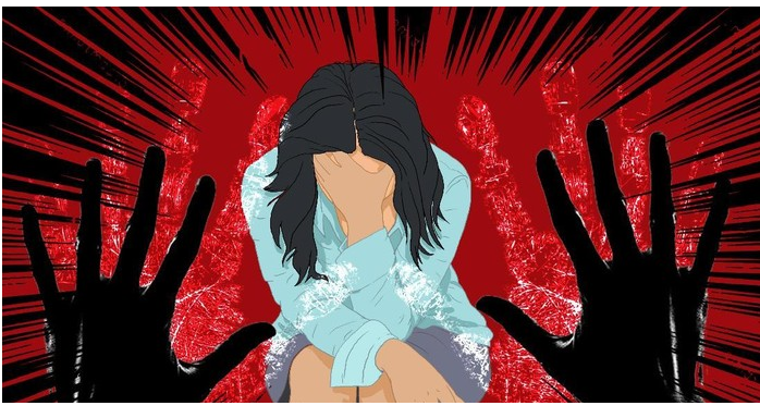 Ilustrasi pemerkosaan. Ilustrasi pemerkosaan.