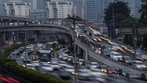 Lalu lintas Jakarta saat masa PSBB Transisi