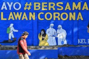 foto warga tidak pakai masker