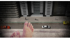 Ilustrasi lompat bunuh diri dari atas gedung