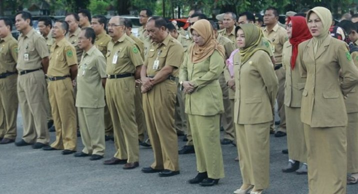 PNS sedang upacara