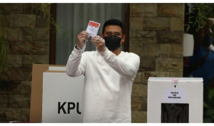 Calon Wali Kota Medan Bobby Nasution menang Pilkada 2020 berdasarkan hasil hitung cepat Charta Politika.