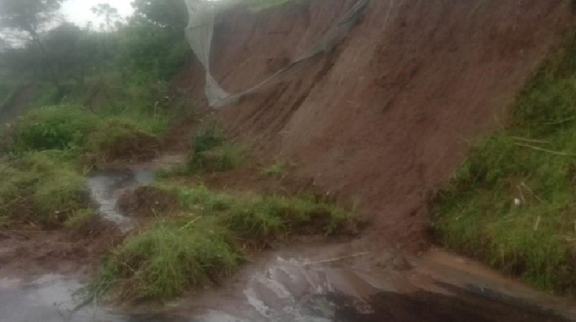 Lokasi kejadian seorang warga tewas tertimbun longsor di Boyolali, Senin (25/1/2021).