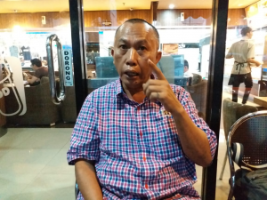 Sekertaris DK PWI Jaya, Berman Nainggolan, Berang.