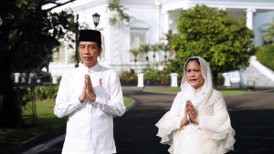 Presiden Jokowi dan Ibu Negara Iriana