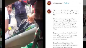 Anggota TNI diserbu debt collector dituduh bawa kabur mobil