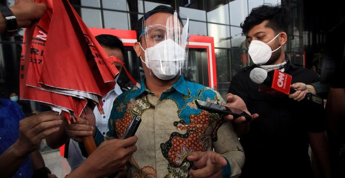 Plt Gubernur Sulsel Andi Sudirman Sulaiman saat menjadi saksi di KPK