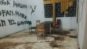 Foto: Kantor Golkar SInjai diserang