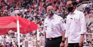 Foto Ilustrasi: Anies Baswedan dan Jokowi