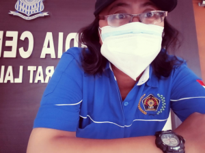 Redaktur ToeNTAS.com yang juga Anggota PWI Jaksel Inge Thirta Hanggoro Sari