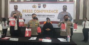 Jumpa pers Polrestabes Surabaya
