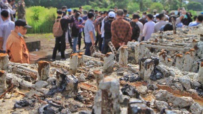 Foto: Proyek Masjid Sriwijaya Palembang