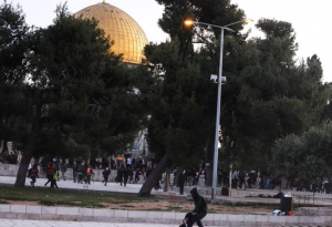 Ilustrasi bentrokan di Masjid Al Aqsa