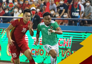 Saddil Ramdani di laga Timnas Indonesia U-23 vs Vietnam.