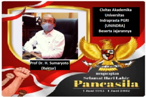 Rektor Unindra Mengucapkan Selamat Hari Lahir Pancasila 2022 Rektor Unindra Mengucapkan Selamat Hari Lahir Pancasila 2022