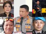 kolase foto 5 tersangka pembunuhan Brigadir J