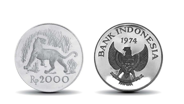 koin Rp.2.000 Tahun Emisi 1974