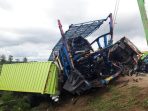Kendaraan Yang Terlibat Dalam Kecelakaan Beruntun di Tol Semarang Solo Boyolali