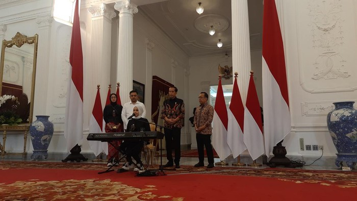 Putri Ariani bertemu dengan Jokowi di Istana