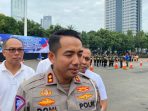 Wakil Direktur Lalu Lintas Polda Metro Jaya AKBP Doni Hermawan menjelaskan perkara tabrak lari yang terjadi di Jalan Raya Bekasi dekat pintu masuk Tol Cakung-Kelapa Gading, Jakarta Timur, Sabtu (17/6/2023).