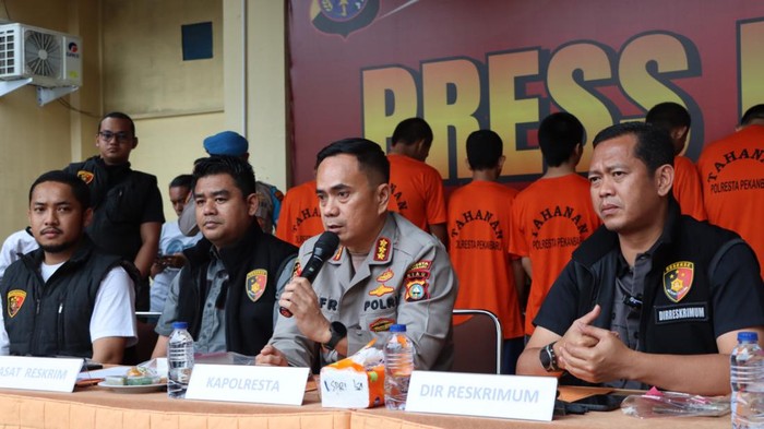 Rilis penangkapan tahanan yang kabur di Mapolresta Pekanbaru
