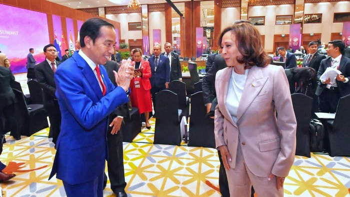 Presiden Jokowi dan Wapres AS Kamala Harris