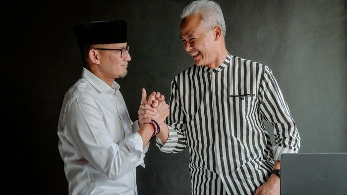 Ganjar Pranowo dan Sandiaga Uno