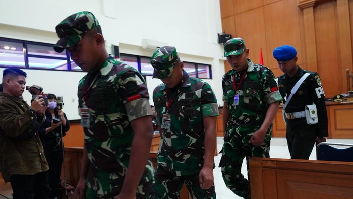 foto tiga terdakwa