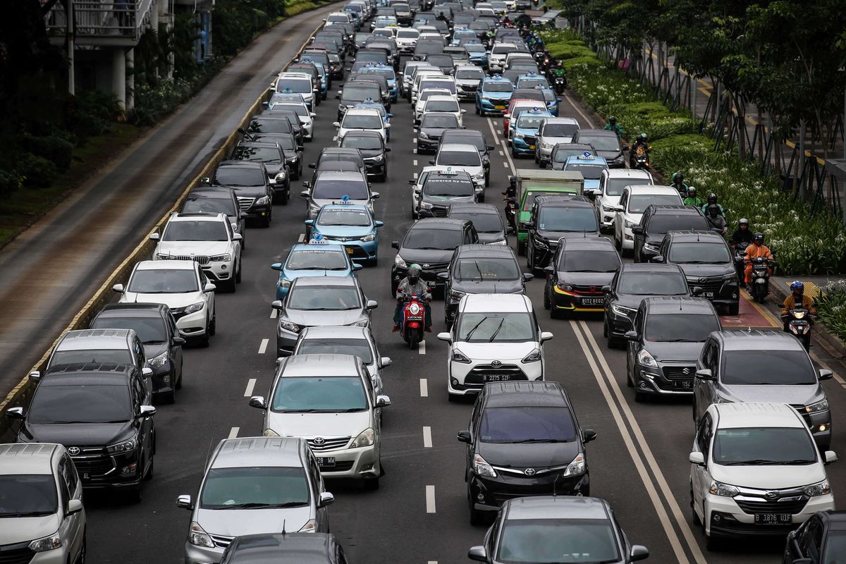 ilustrasi kepadatan lalu lintas