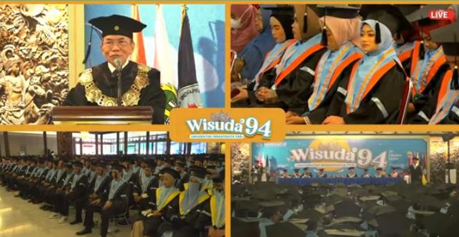 UNINDRA Wisuda Ke-94, Prof. Dr. H. Sumaryoto Meminta Wisudawan Jaga Nama Baik Almamater