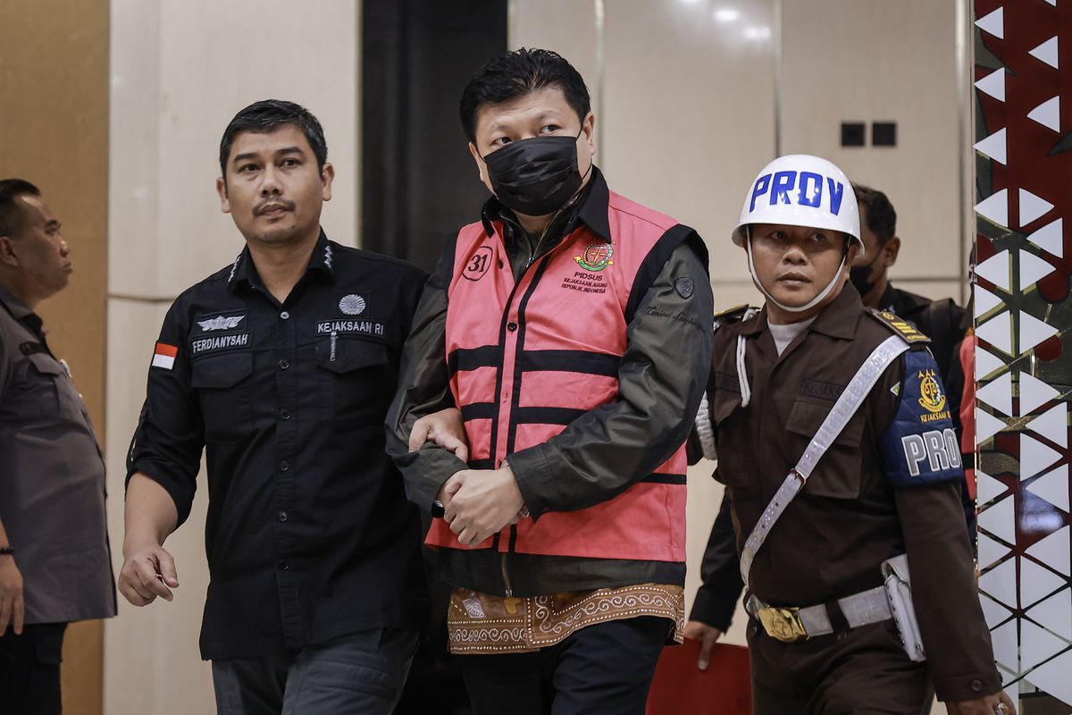 Salah satu tersangka Sritex