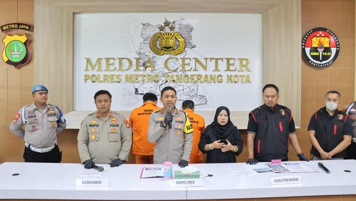 Polisi menetapkan 2 tersangka pembunuhan seorang wanita asal Jawa Barat yang ditemukan di Hotel daerah Tangerang