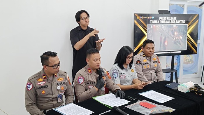 Jumpa pers kasus kecelakaan maut di Cibinong