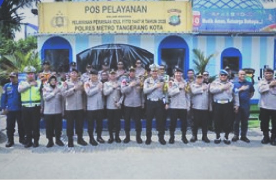 Polda Metro Jaya Lakukan Pengecekan Posyan KM13,5 Tol Jakarta - Merak